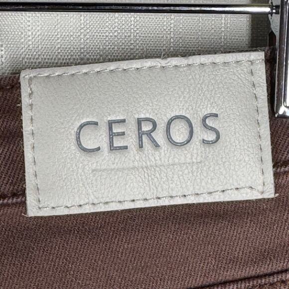 CEROS Phoenix Flare Jeans Size 32 Mocha High Rise Distressed Retro‎ Boho Hippie - Picture 4 of 13